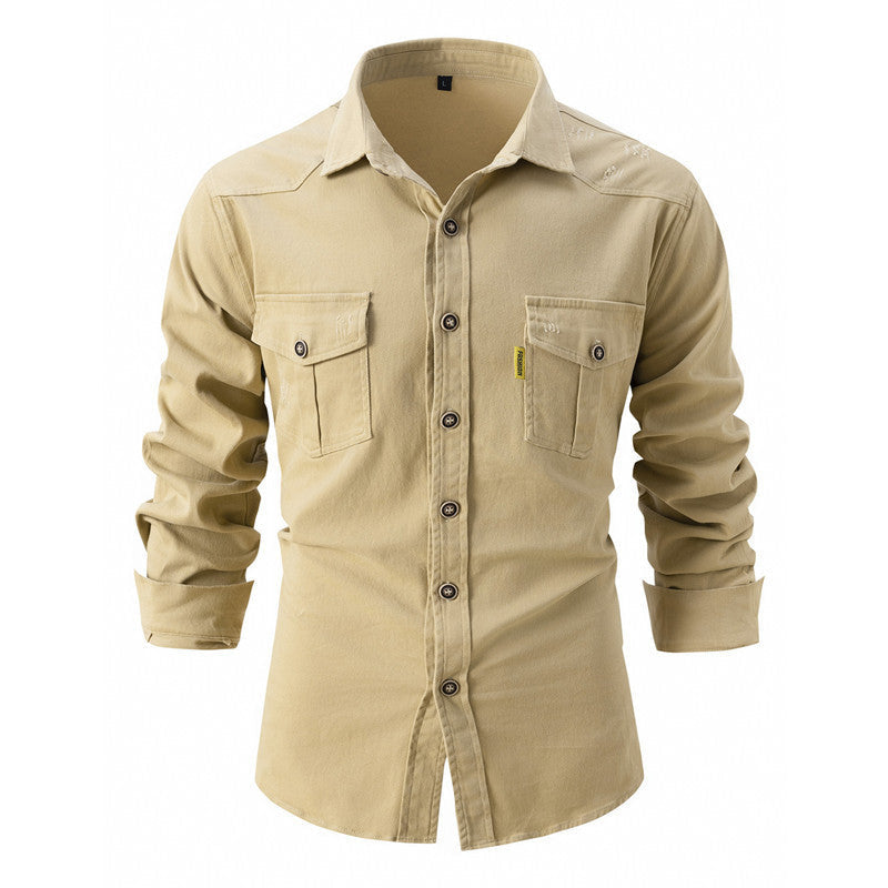 Bastien™ - Chemise en Coton à Manches Longues