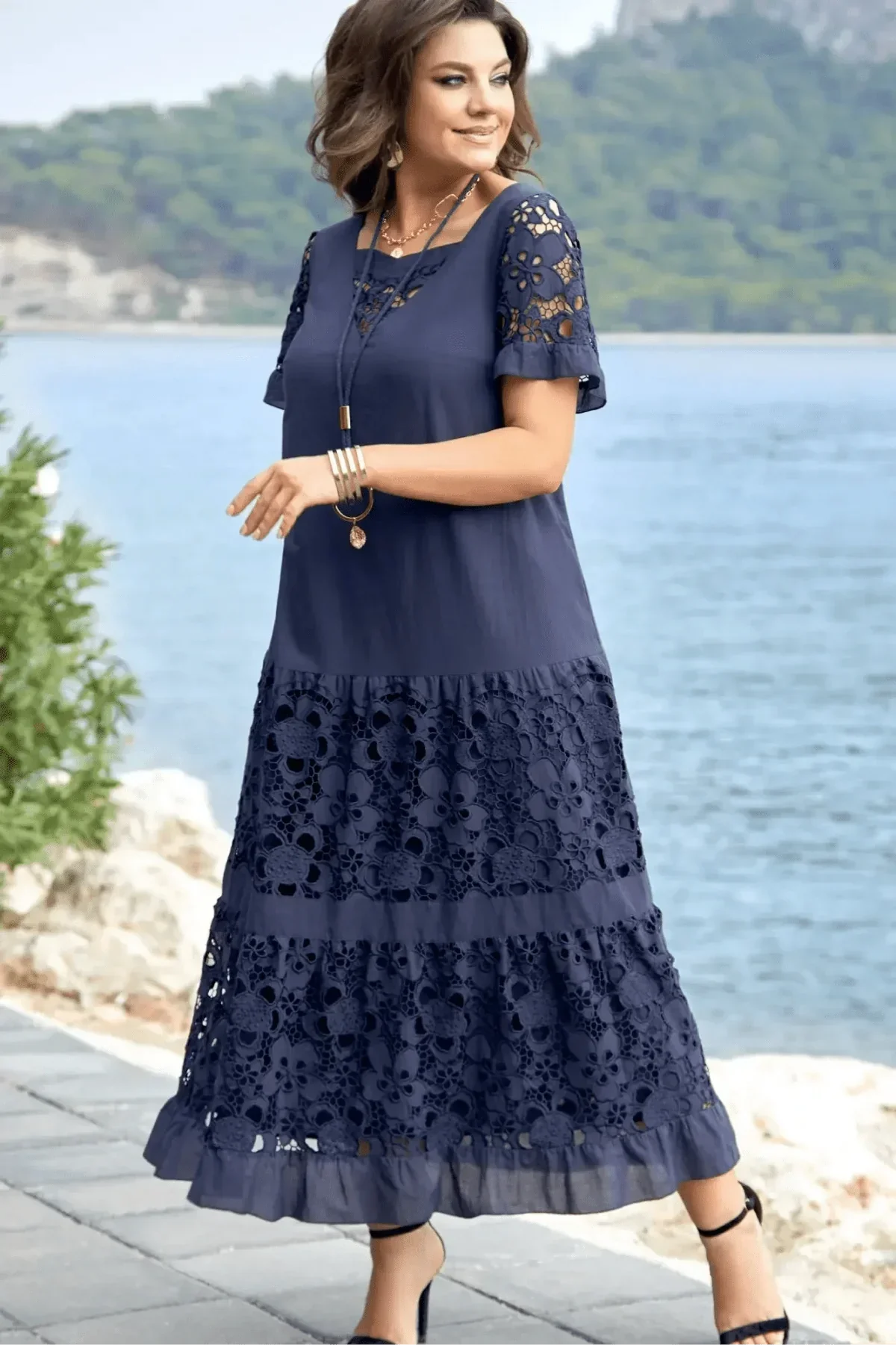 Rose™ - Robe élégante à plis