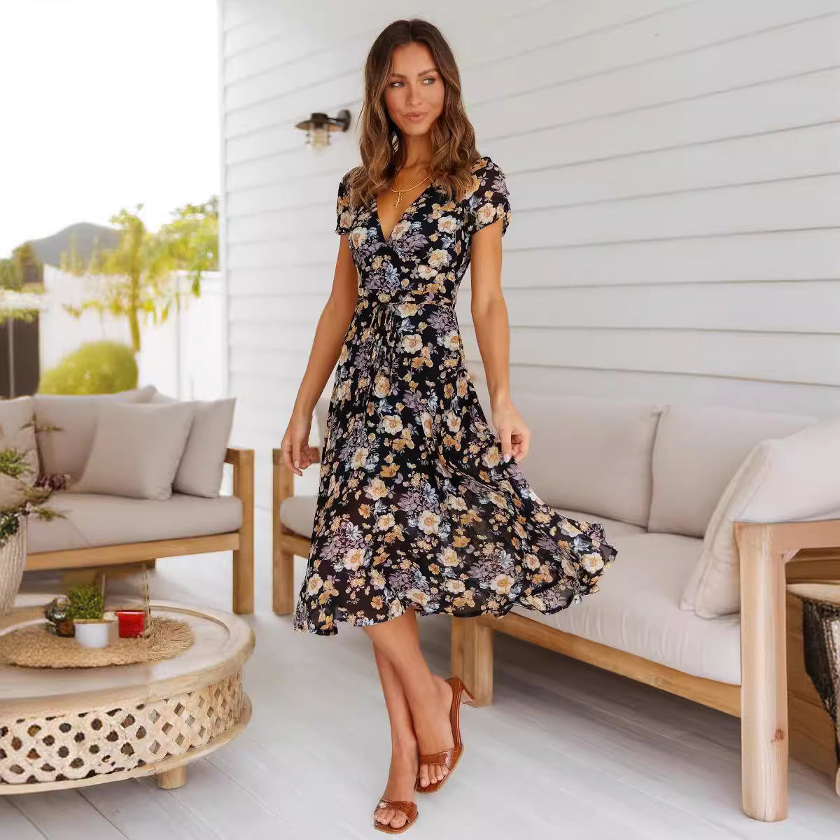 Ariane™ - Robe Imprimée Casual